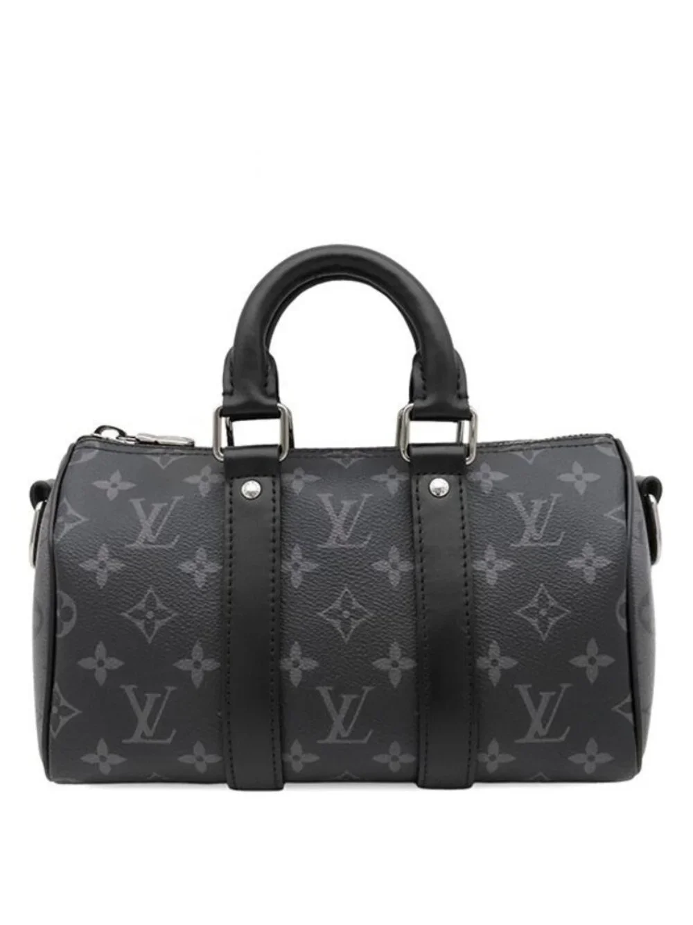 Louis Vuitton 2-Way Bag Keepall Bandouliere 25 Leather Monogram Eclipse Reverse